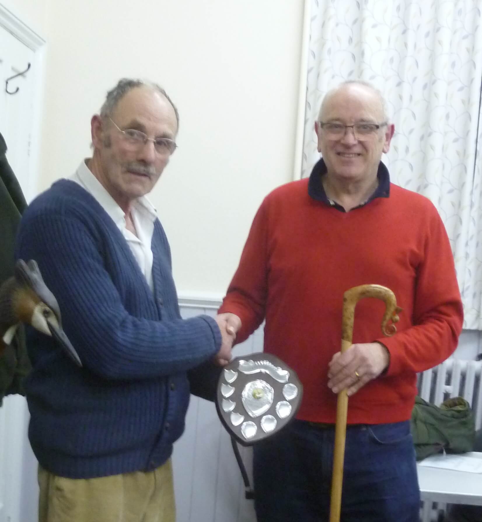 Phil Daniels Receiving Clive Collins Trophy For Year 2017